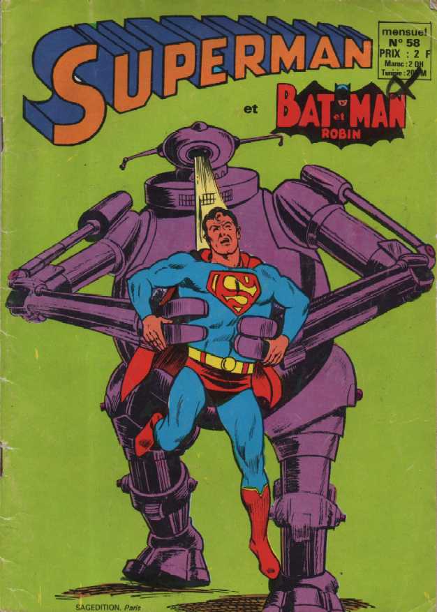 Scan de la Couverture Superman Batman Robin n 58